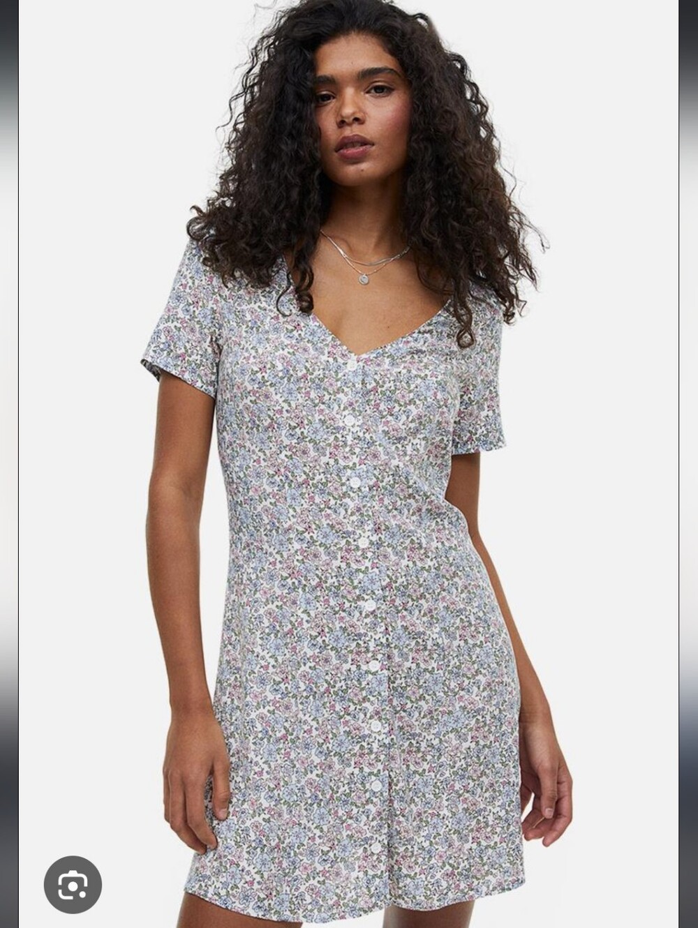 H&M 'Divided' Floral Mini Dress